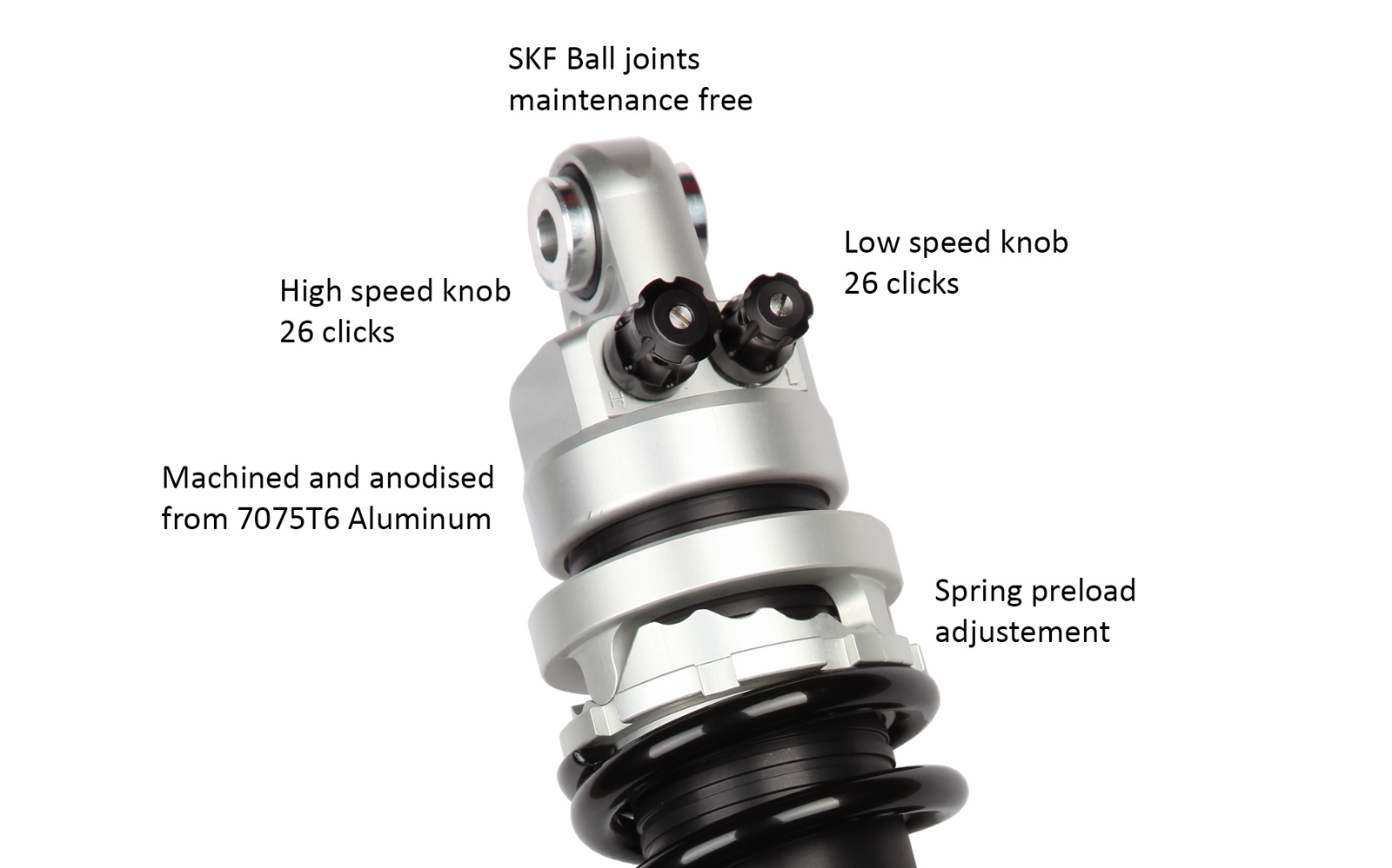 Details - Twin Spirit EVO 2 shock absorber